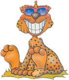 Surplus Direct Cheetah Mascot Logo