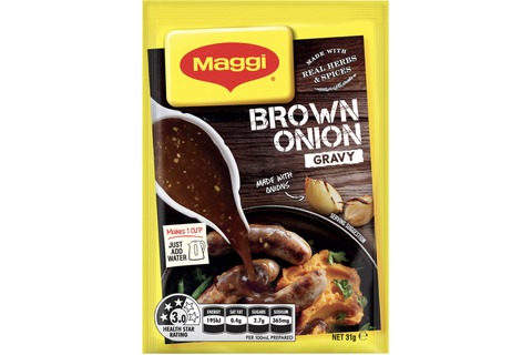 Maggi Instant Gravy Mix Brown Onion sachet 31g