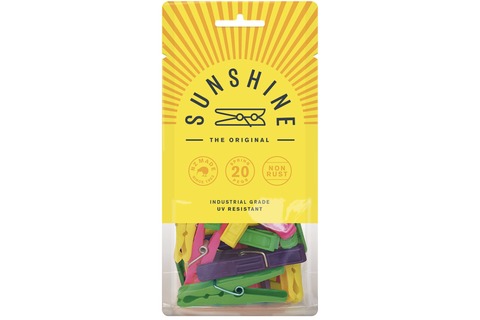 Sunshine Clothes Pegs