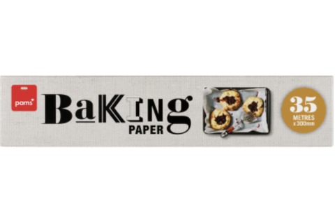 Pams Baking Paper 300mm Wide x 35M*