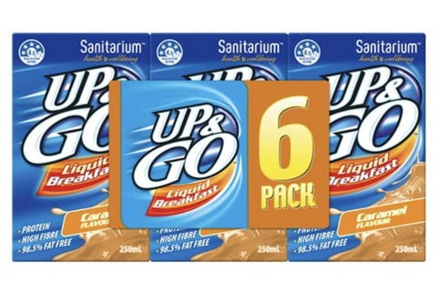 Sanitarium Up & Go Breakfast Drink Caramel 250ml - 6 pk