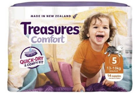 Treasures Standard Walker Nappies 13-18kg - 14 Pack