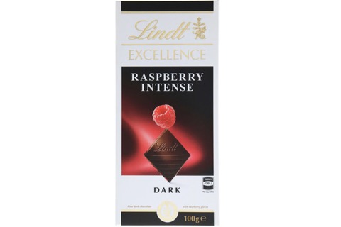 Lindt Excellence Chocolate Block Intense Raspberry 100g