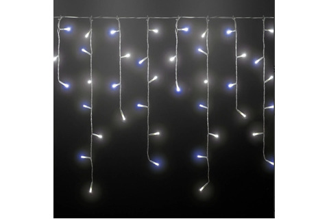 Southern Lights Solar Icicle String Lights 200 LED White/Blue