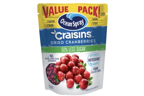 Ocean Spray Craisins Cranberries Reduced Sugar VALUE PACK 250g