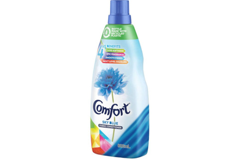 Comfort 4 In 1 Fabric Softener Sky Blue 800ml
