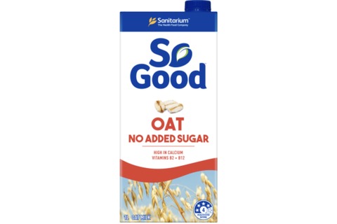 Sanitarium So Good Oat No Added Sugar Oat Milk 1l