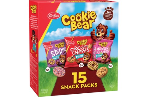 Griffins Cookie Bear Biscuits Snack Packs (15)*