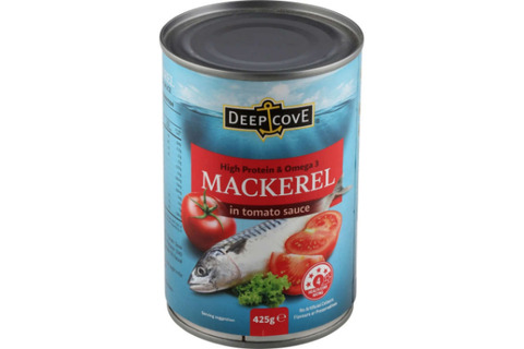 Deep Cove Mackerel in tomato sauce 425g