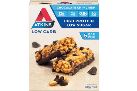 Atkins Day Break Nutrition Bar Chocolate Chip Crisp 37g 5pk
