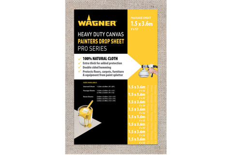 Wagner 1.5 x 3.6m Heavy Duty Canvas Drop Sheet