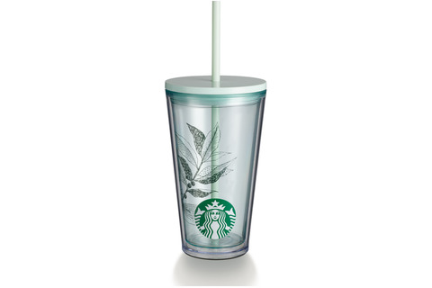 Starbucks Coffee Cherry & Siren Plastic Cold Cup 16oz 