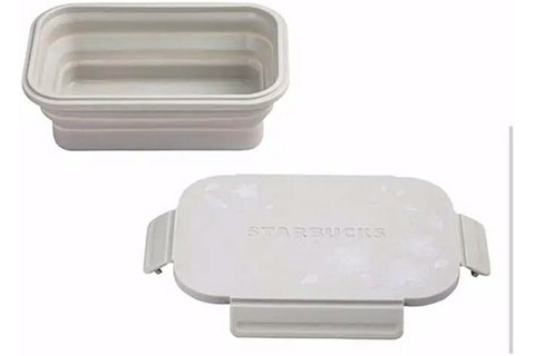 Starbucks Limited Edition White Cherry Blossom Collapsible Lunch Box