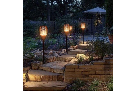Orbit Flame Effect Stake Lights - 4 pack