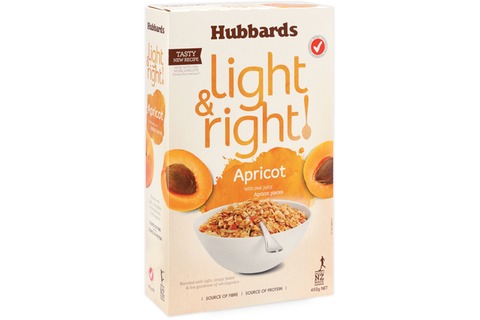 Hubbards Light & Right Apricot 450g