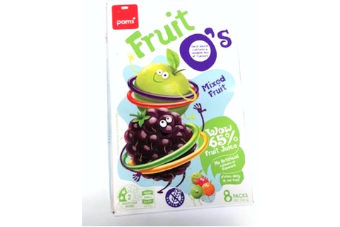 Pams Fruit Os - Mixed Fruit 8s