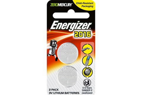 Battery - Energizer Lithium 2016 (2 Pack)