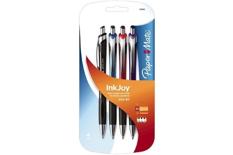 Paper Mate Ink Joy 550 Retractable Ballpoint Pens (4)