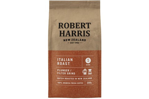 Robert Harris Plunger & Filter Grind Hazelnut Coffee 200g