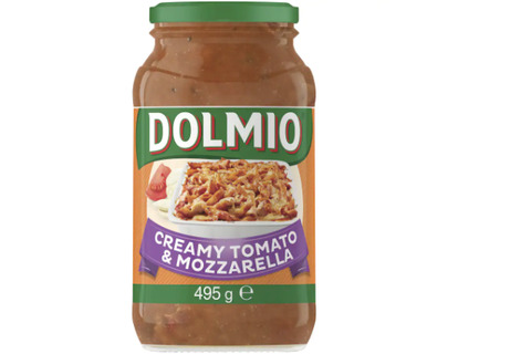 Dolmio Pasta Bake Pasta Sauce Creamy Tomato & Mozzarella Jar 495g 