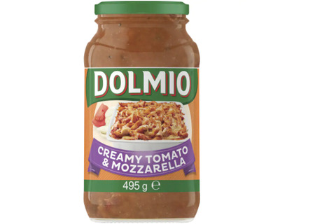 Dolmio Pasta Bake Pasta Sauce Creamy Tomato & Mozzarella Jar 495g