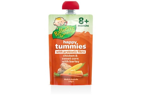 Raffertys Happy Tummies Chicken & Sweetcorn with Barley 120g
