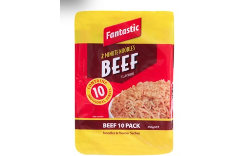 Fantastic 2 Minute Beef Noodles 10pk