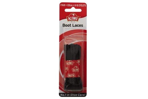 Kiwi Boot Laces Black Brown 120cm