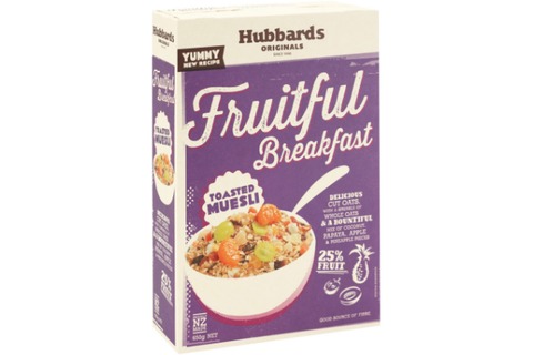 Hubbards Fruitful Breakfast Toasted Fruit Muesli 650g*