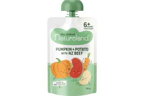 Natureland Baby Food Pumpkin, Potato & Beef 120g
