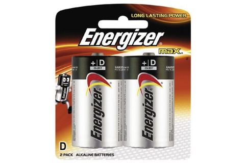 Battery - Energizer Max D  2 Pack 